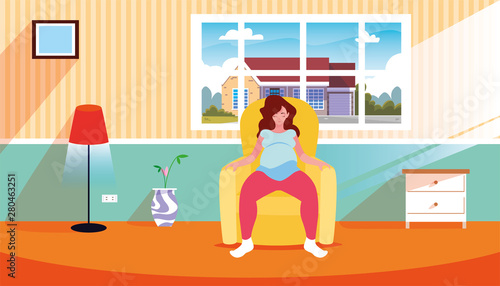 pregnant woman sitting pose yoga pregnancy and maternity