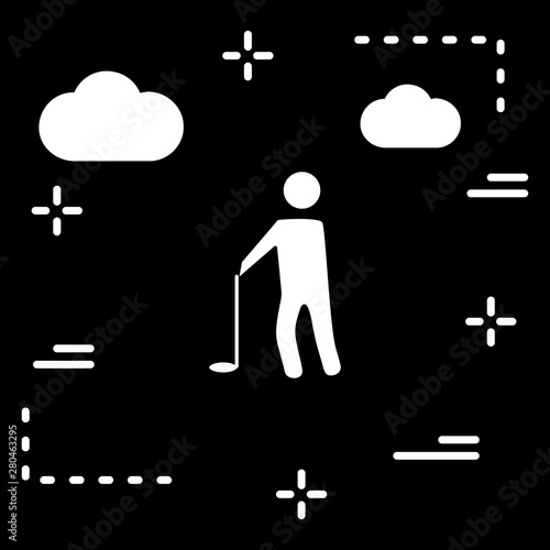 Golf Player icon for your project