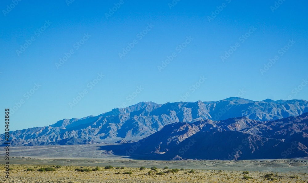 blue mountains in death valley