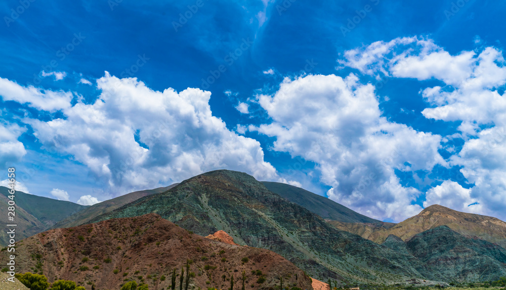 Colorfull mountains at the Parque Nacional Los Cardones (National Park) in the Salta Provence , Argentina Colorfull mountains at the Parque Nacional Los Cardones (National Park) in the Salta Provence , Argentina