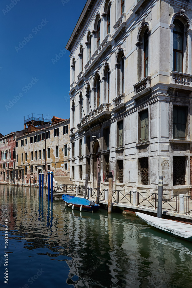 Venice, Italy. Street of Venice. Fondamenta Daniele canal