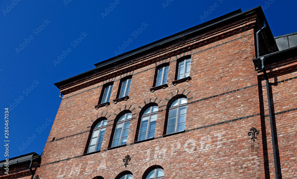 Obraz premium Umea, Sweden - June 20, 2019: The old customs chamber's facade in Umea