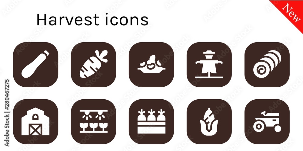 harvest icon set harvest icon set