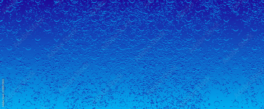 Modern bright blue background with water effect