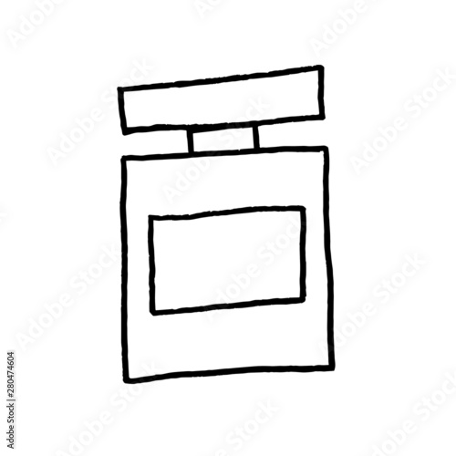 Beauty cosmetics make up. Lipstick, mascara, eyelashes. Vector lettering. The concept of the problem of pollution. The image of plastic objects.
