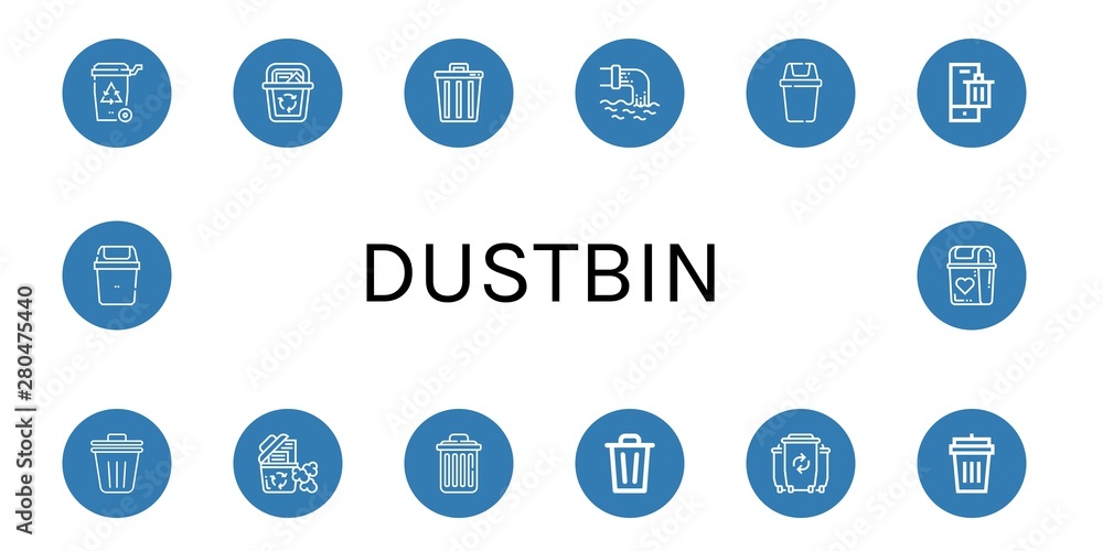 Set of dustbin icons such as Recycle bin, Trash, Waste, Bin, Trash bin, Delete, Garbage , dustbin Set of dustbin icons such as Recycle bin, Trash, Waste, Bin, Trash bin, Delete, Garbage , dustbin