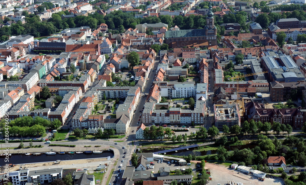 Greifswald, Stadtzentrum und Altstadt 2014