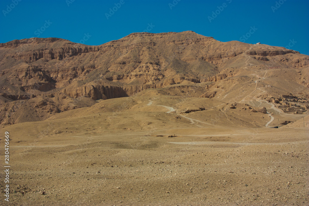 In the Valley of the Kings in Thebes in Egypt