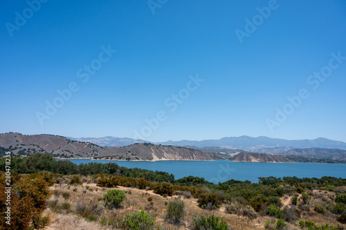 Fototapeta Naklejka Na Ścianę i Meble -  Lake Cachuma in Santa Barbara County, California.