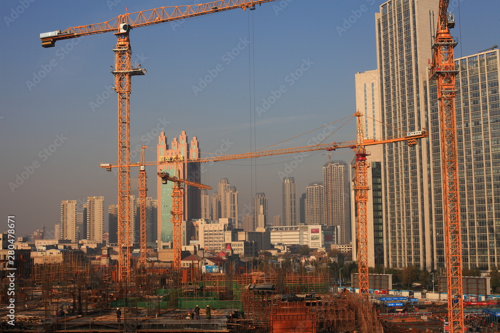 Obraz premium Cityscape of Tianjin in China