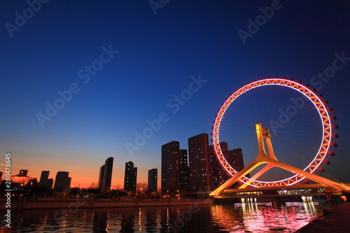 Φωτογραφία Cityscape of Tianjin in China