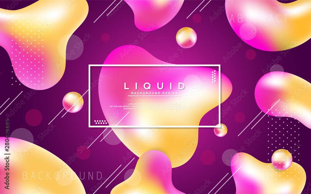 Dynamic fluid liquid modern background