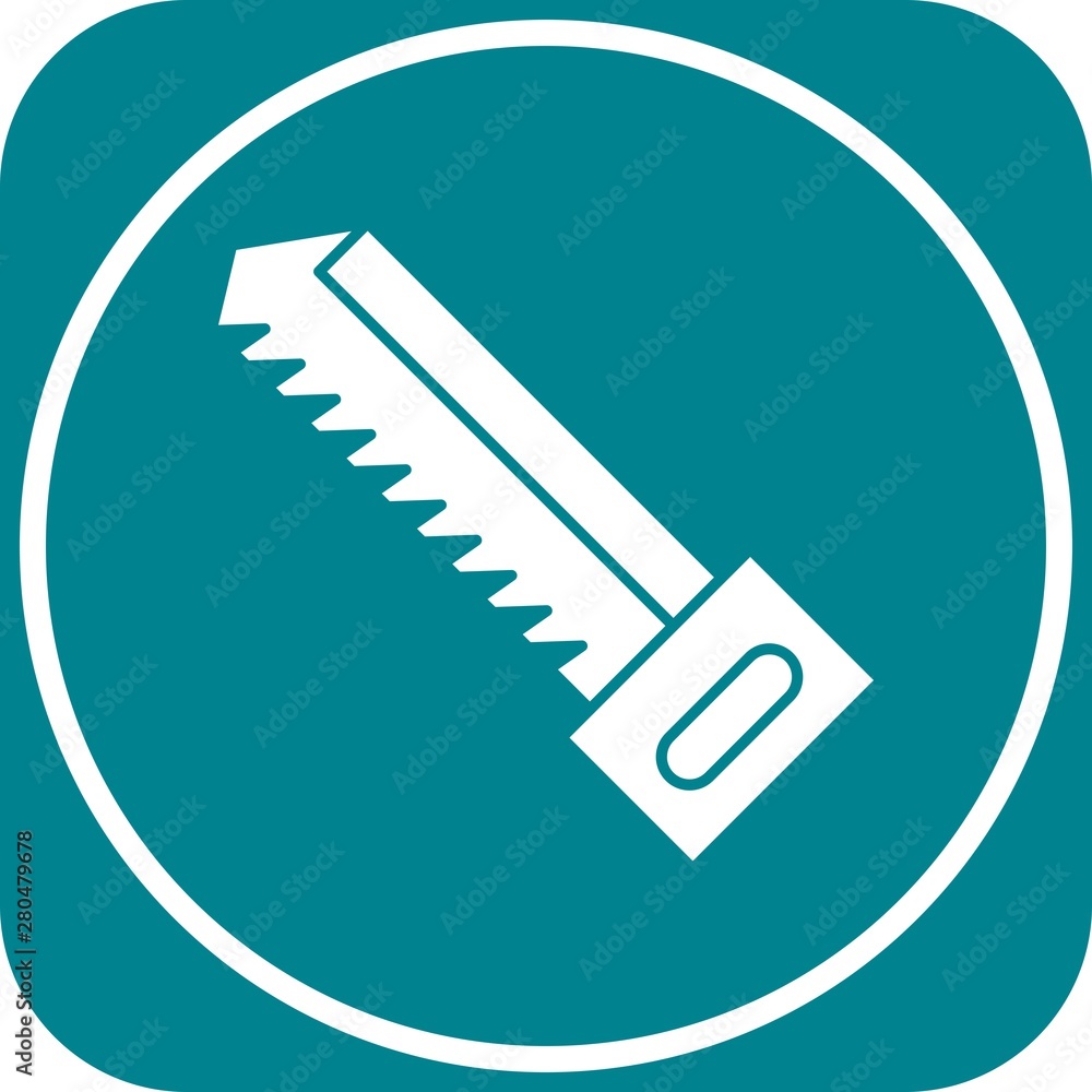 Handsaw icon for your project Handsaw icon for your project