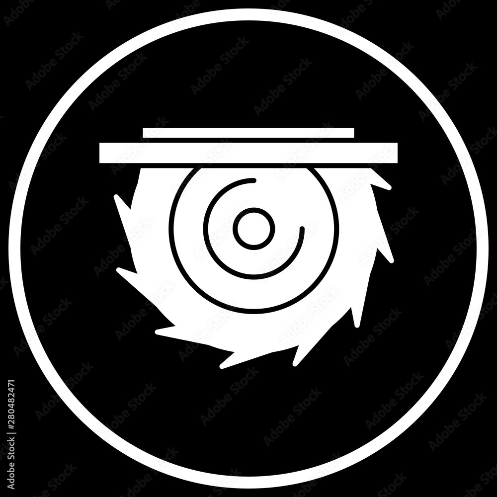 Circular saw icon for your project Circular saw icon for your project