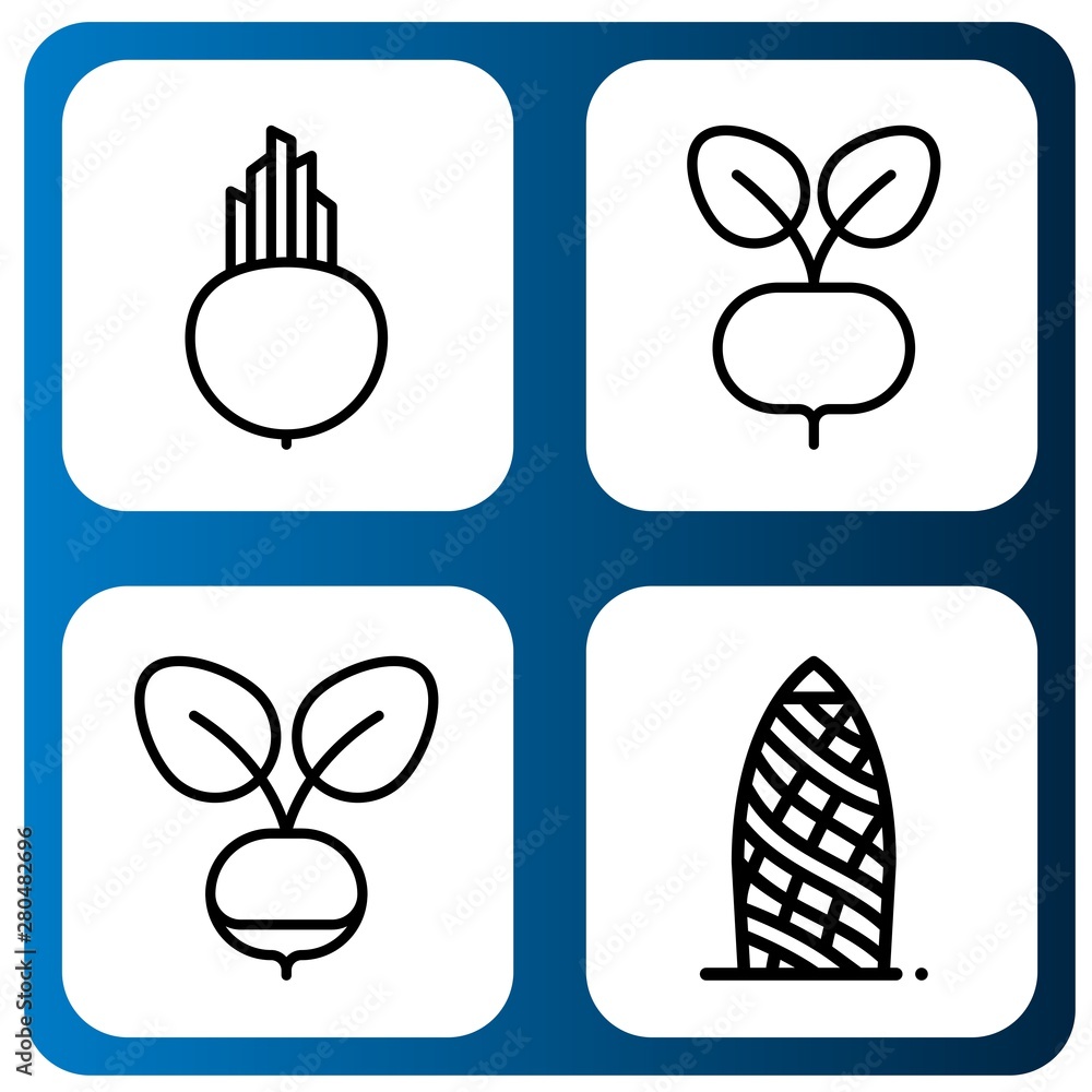 Set of beet icons such as Beet, Radish, Gherkin , beet Set of beet icons such as Beet, Radish, Gherkin , beet