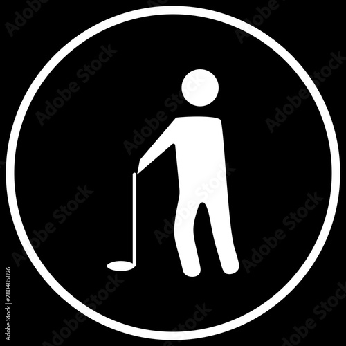 Golf Player icon for your project
