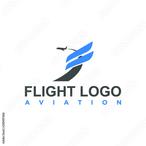Flight logo modern design | aviation