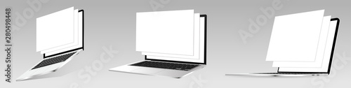 Fotografía Responsive laptop screen mockup