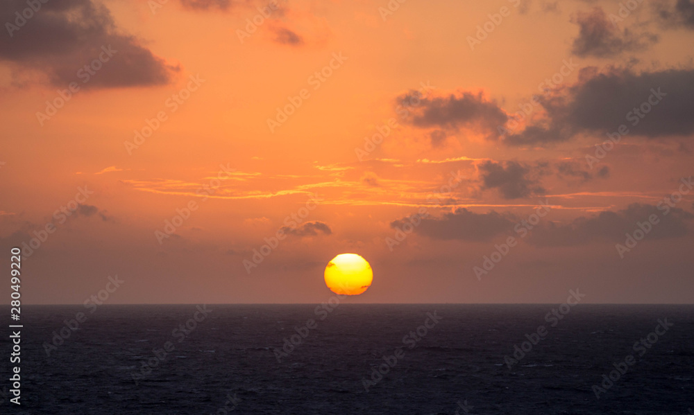 Sunrise over the sea 