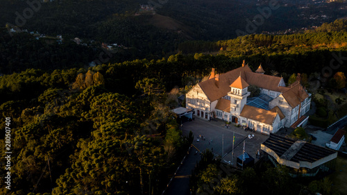 Campos do Jordao, Sao Paulo, May 20, 2019: Official winter residence of the Governor of the State of Sao Paulo. It is located in Alto da Boa Vista, in the city of Campos do Jordão. photo