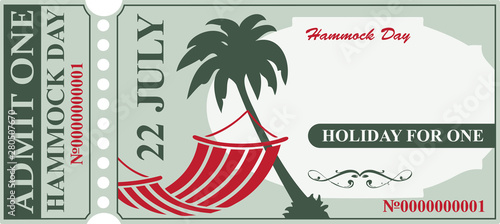 Invitation card Hammock Day