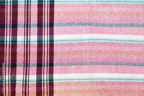 Thai pattern cotton fabric for the background
