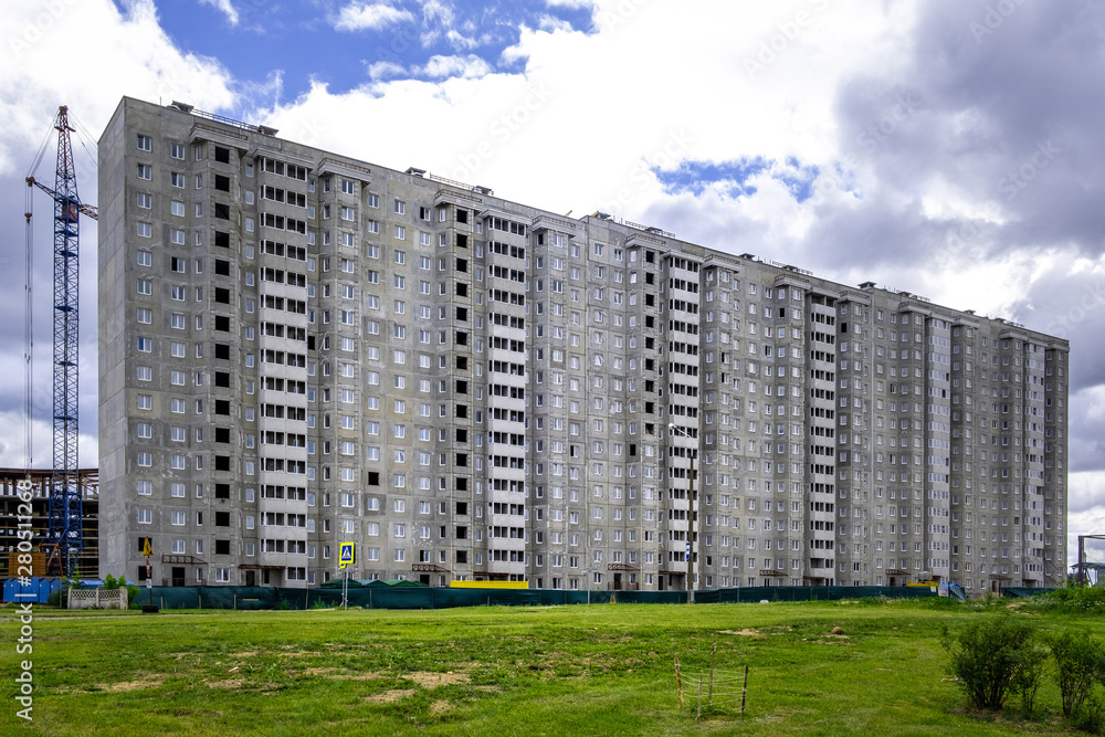 Construction of multi storey residential building in Minsk, Belarus Construction of multi storey residential building in Minsk, Belarus