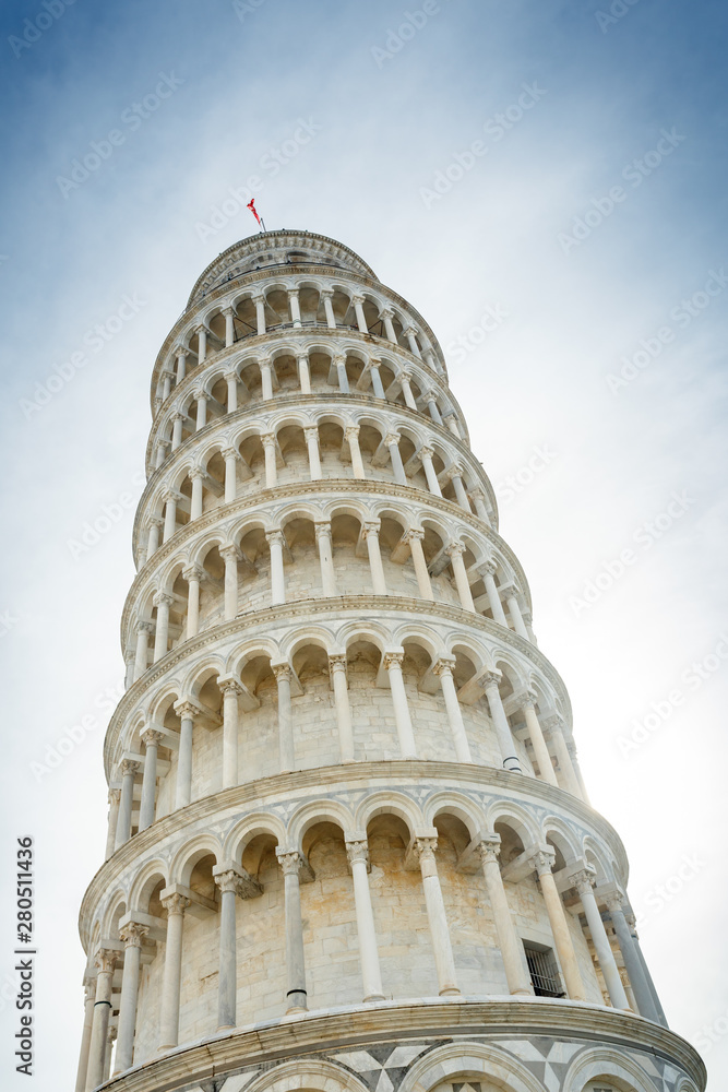 Pisa tower leaning in Italy	