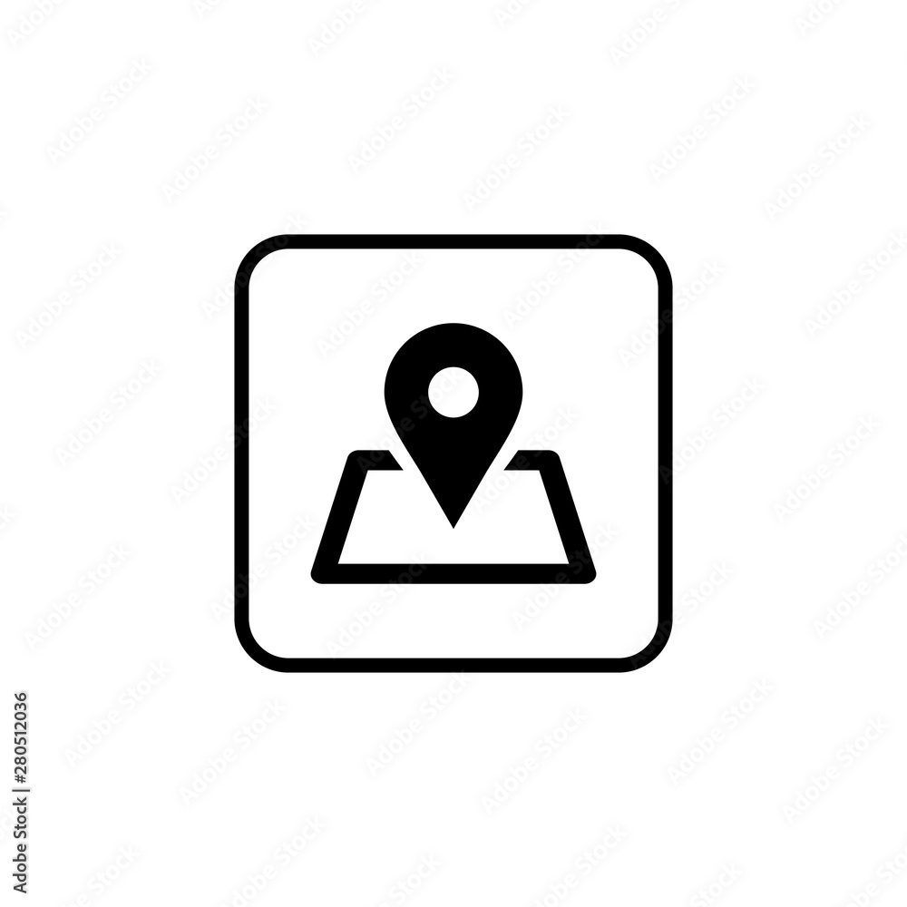 Pin icon vector. Location icon. Map pointer icon Pin icon vector. Location icon. Map pointer icon