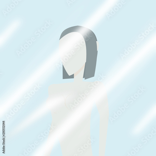 Frau im Spiegel