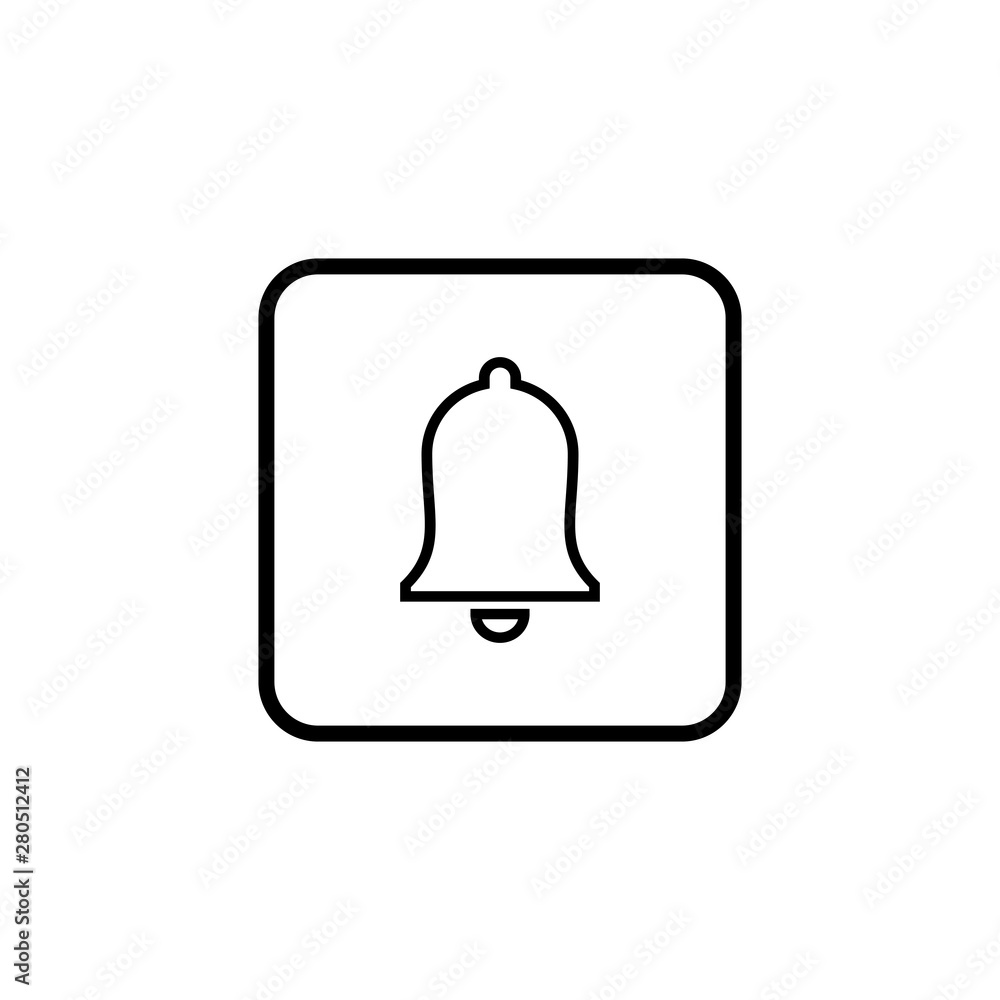 Bell Icon vector. Notification symbol for your web site design Bell Icon vector. Notification symbol for your web site design