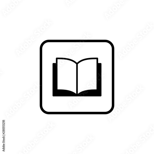 Book icon. Book icon isolated on white background