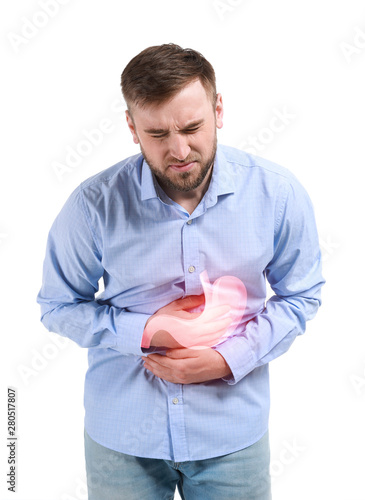 Young man suffering from st...