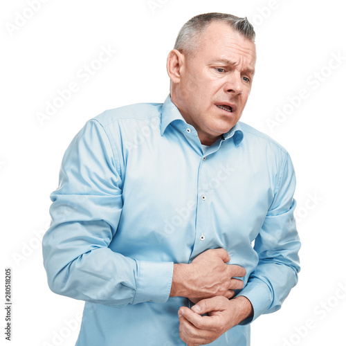 Handsome middle-aged man su...