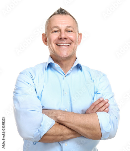 Portrait of handsome middle...