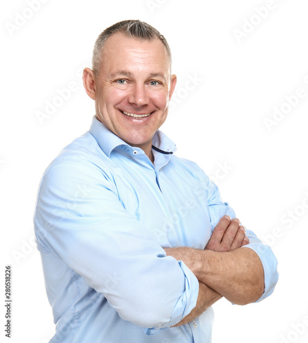 Portrait of handsome middle...