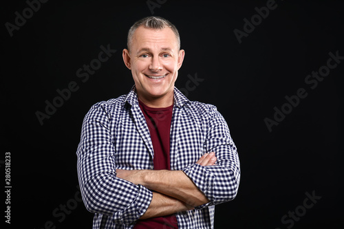 Portrait of handsome middle...