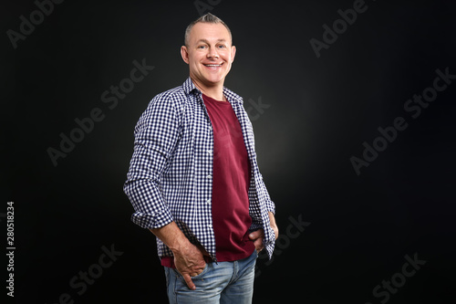 Portrait of handsome middle...