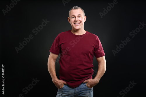 Portrait of handsome middle...