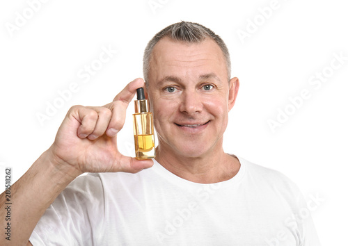 Handsome middle-aged man wi...