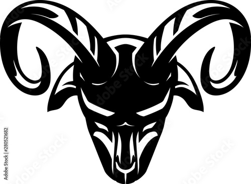 Abstract Goat Head Shadow