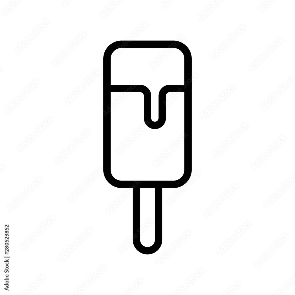 sweet delicious frozen ice cream dessert food editable outline icon. sweet delicious frozen ice cream dessert food editable outline icon.