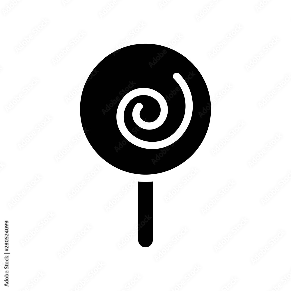 sweet sweet delicious lolly candy food solid black icon. sweet sweet delicious lolly candy food solid black icon.