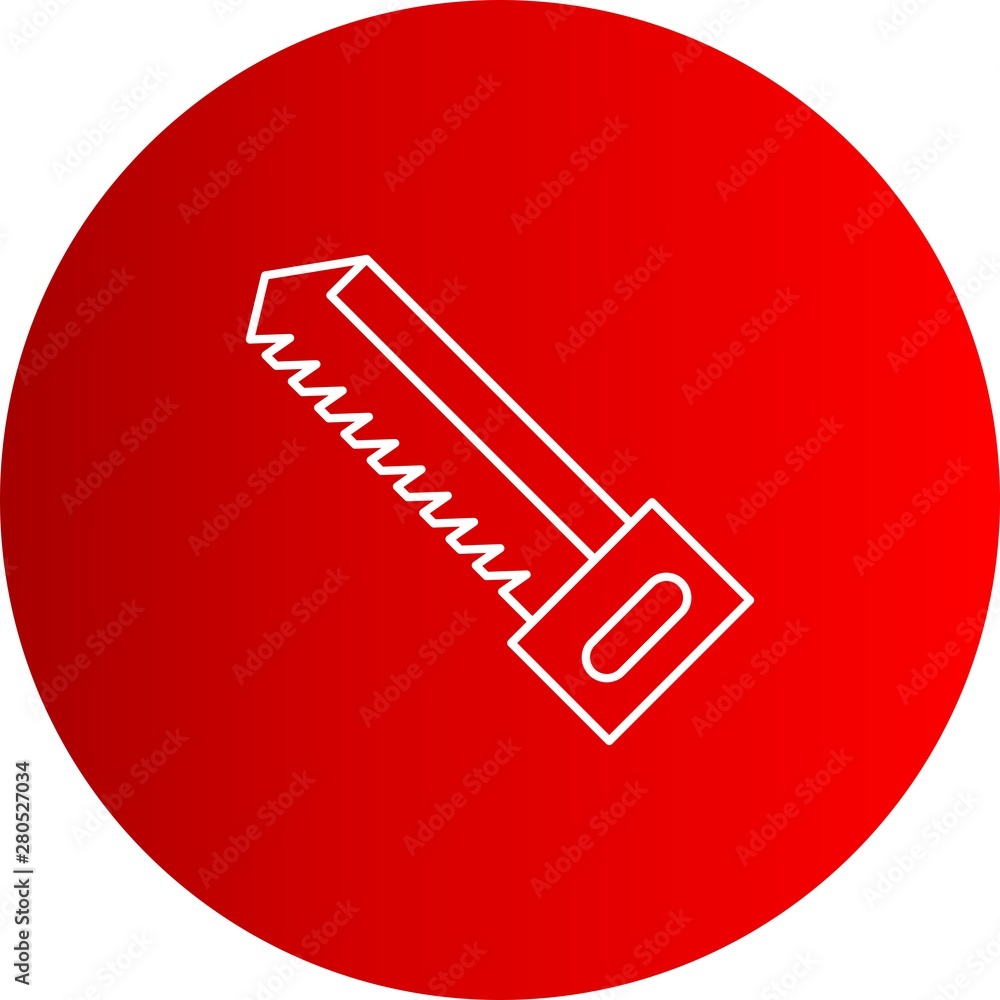 Handsaw icon for your project Handsaw icon for your project