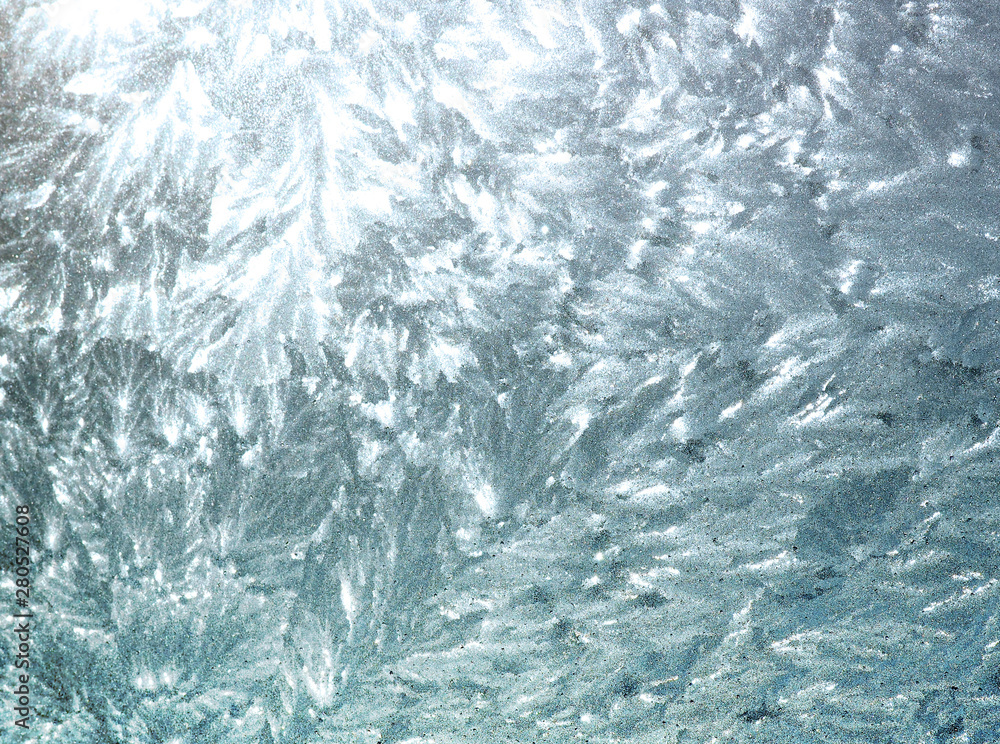 Ice patterns on window Ice patterns on window