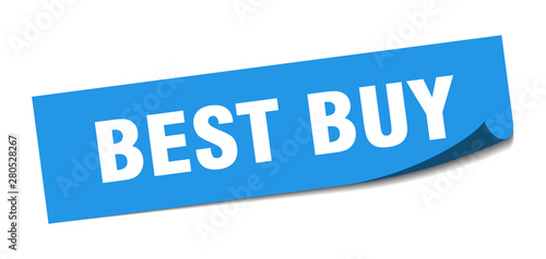 best buy sticker. best buy square isolated sign. best buy
