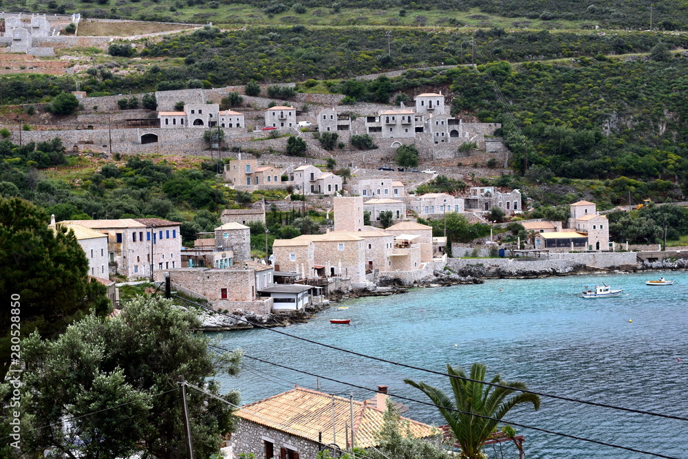 Greek village near the sea