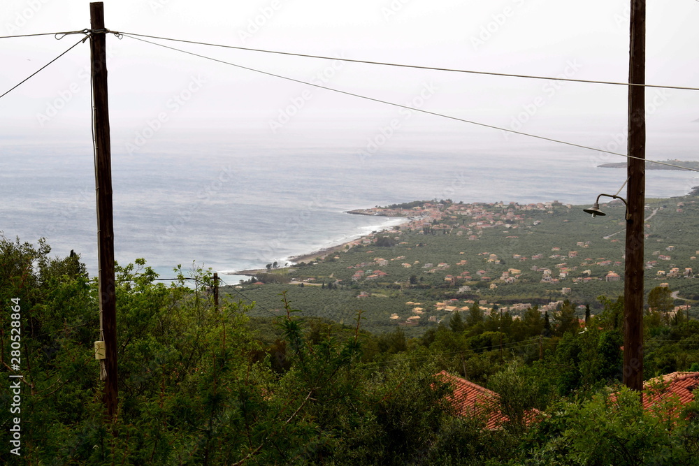 Greek village near the sea