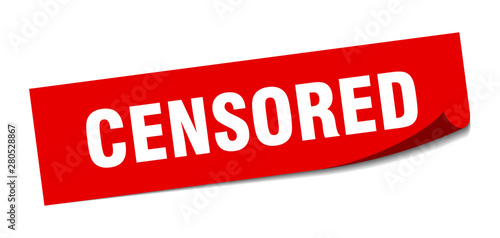 censored sticker. censored square isolated sign. censored