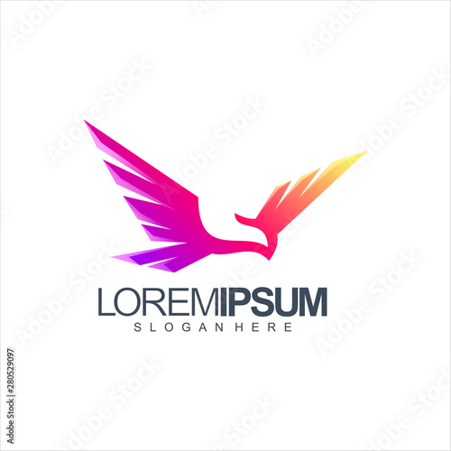 bird logo design vector illustration